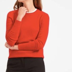 Everlane Cashmere Crew Neck Sweater; Red; Small